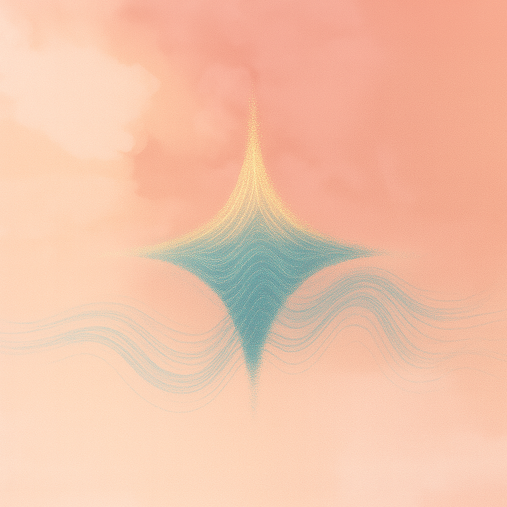 AI-generated artwork from Betelgeuse stellar data